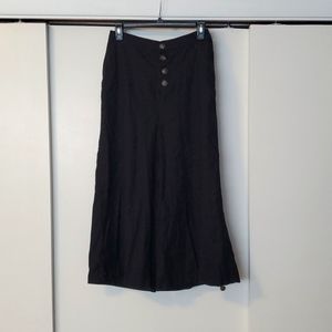 Black High Waisted Culottes